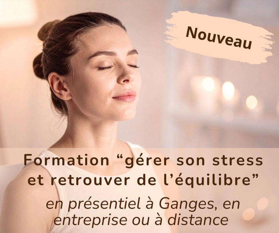 Une participante à une formation sur la gestion du stress à Ganges, en petits groupes