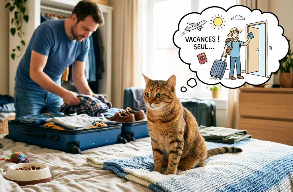 un chat a compris que son responsable partait en vacances seul grace à la communication animale